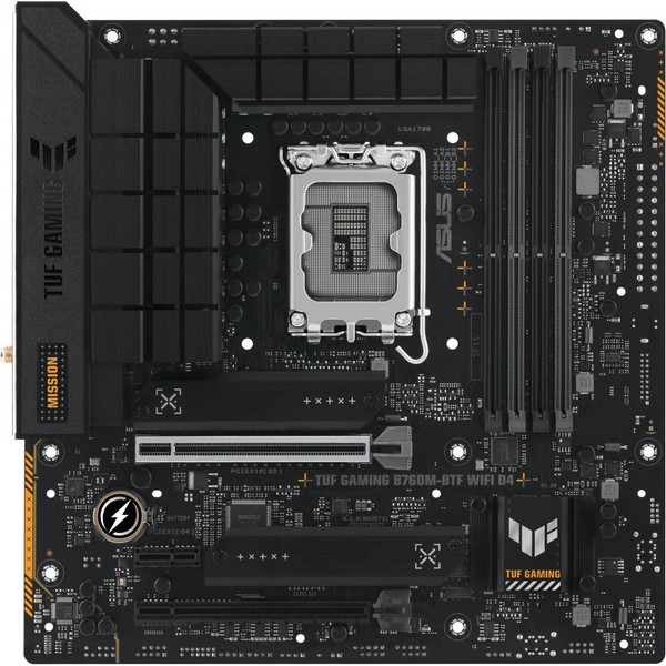 Материнская плата ASUS TUF GAMING B760M-BTF WIFI D4 LGA 1700, Intel B760, Micro-ATX, retail