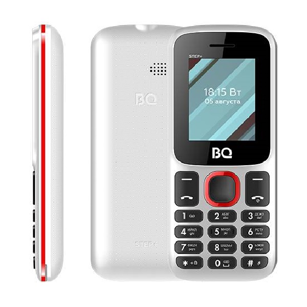 Сотовый телефон BQ M-1848 Step+ бело-красный 32 Мб